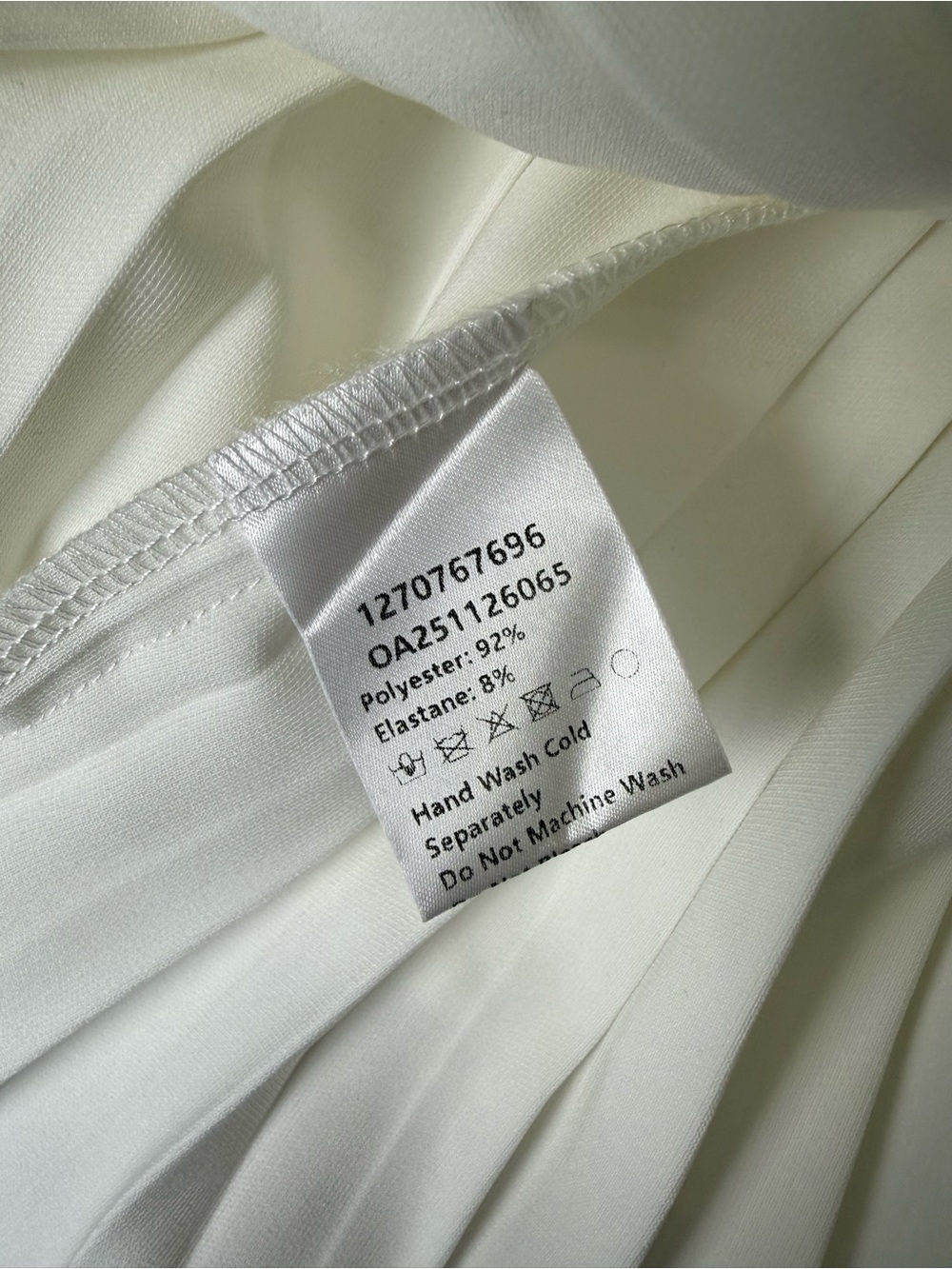 Commense White Sleeveless Mini Dress with Gold Buttons - Picture 9 of 11